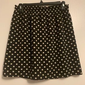 Blk polka dot mini
